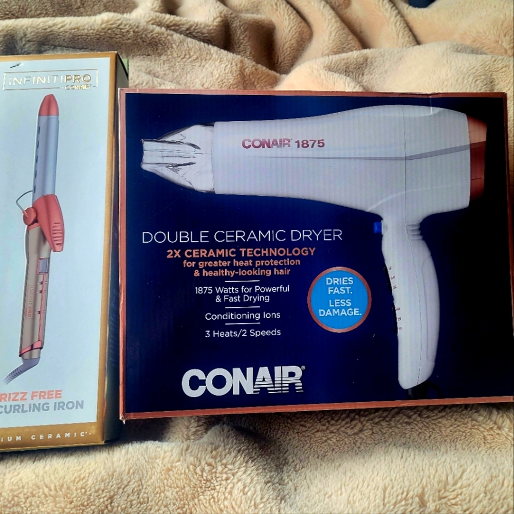 Curling iron & Blow dryer combo